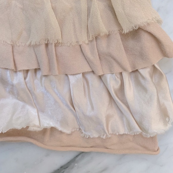 Crewcuts Champagne Ruffled Tiered Dress Size 4-5 - Picture 6 of 10